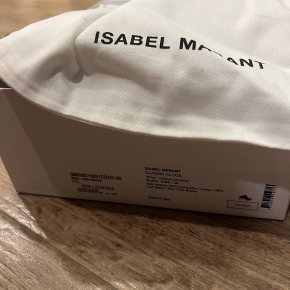 Isabel marant Titya clog black 36 with box wore once - Picture 7 of 7